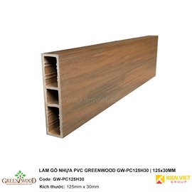 Lam gỗ nhựa PVC Greenwood GW-PC125H30 | 125x30mm