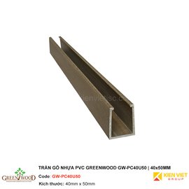 Trần gỗ nhựa PVC Greenwood GW-PC40U50 | 40x50mm