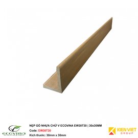 Nẹp gỗ nhựa chữ V Ecovina  EW30T30 | 30x30mm 