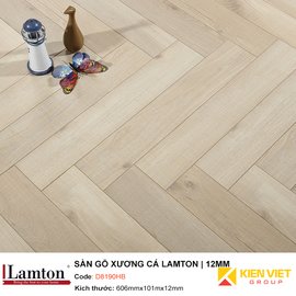 Sàn gỗ Xương Cá Lamton D8190HB Light Smoked | 12mm 