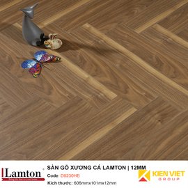 Sàn gỗ Xương Cá Lamton D8230HB Brown Parquet| 12mm  
