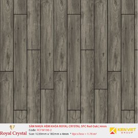 Sàn nhựa hèm khóa Royal Crystal SPC Red Oak RCFW100-2 | 4mm