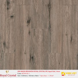 Sàn nhựa hèm khóa Royal Crystal SPC Aged Oak RCFW102-1 | 4mm