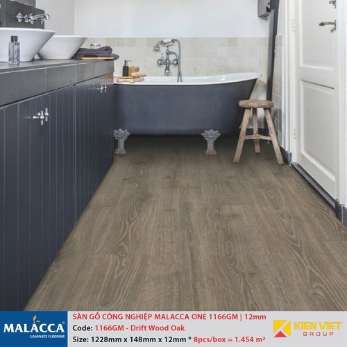 Sàn gỗ công nghiệp Malacca ONE 1166GM Drift wood Oak | 12mm