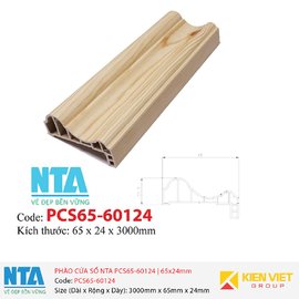 Phào cửa sổ NTA PCS65-60124 | 65x24mm