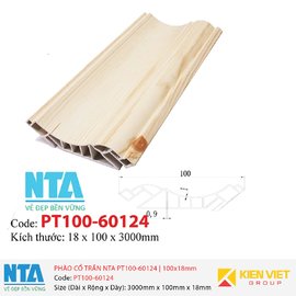 Phào cổ trần NTA PT100-60124 | 100x18mm