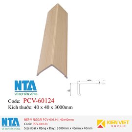 Nẹp V ngoài NTA PCV-60124 | 40x40mm