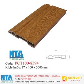 Phào chân tường NTA PCT100-8594 | 100x17mm