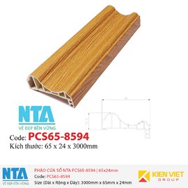 Phào cửa sổ NTA PCS65-8594 | 65x24mm