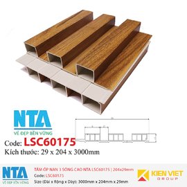 Tấm ốp nan 3 sóng cao NTA LSC60175 | 204x29mm
