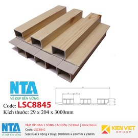 Tấm ốp nan 3 sóng cao NTA LSC8845 | 204x29mm