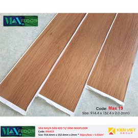 Sàn nhựa dán keo tự dính MaxFloor 19 | 2mm