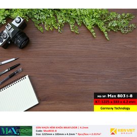 Sàn nhựa hèm khóa MaxFloor 8031-8 | 4.2mm