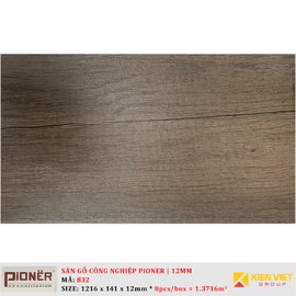 Sàn gỗ công nghiệp Pioner Titanium 832 | 12mm