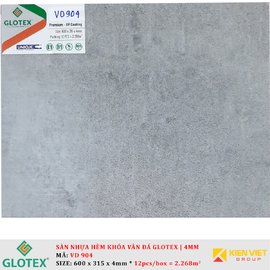 Sàn nhựa hèm khóa vân đá GLOTEX VD904 | 4mm