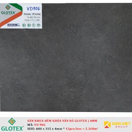 Sàn nhựa hèm khóa vân đá GLOTEX VD906 | 4mm