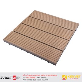 Sàn gỗ ngoài trời vỉ gỗ nhựa EuroStark EU-DIY300BN Vàng Gỗ