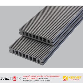 Sàn gỗ ngoài trời EuroStark EU-D145H25 Xám Đen