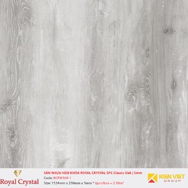 Sàn nhựa hèm khóa Royal Crystal SPC Aged Oak RCFW104-1 | 5mm