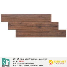 Sàn gỗ công nghiệp Inovar - Malaysia MF866 American Walnut | 8mm