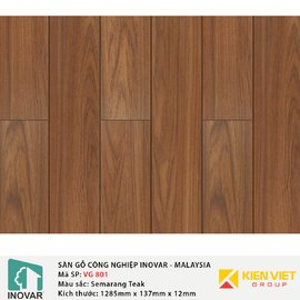 Sàn gỗ Inovar V-Groove VG801 Semarang Teak | 12mm