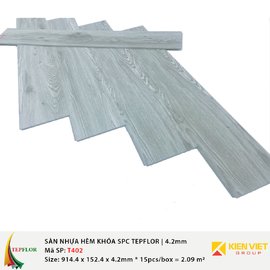 Sàn nhựa hèm khóa SPC TepFlor T402 | 4.2mm 