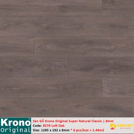 Sàn gỗ Krono Super Natural Classic 8576 Loft Oak | 8mm