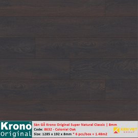 Sàn gỗ Krono Super Natural Classic 8632 Colonial Oak | 8mm