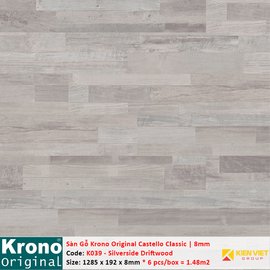 Sàn gỗ Krono Castello Classic K039 Silverside Driftwood | 8mm