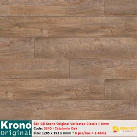 Sàn gỗ Krono Variostep Classic 5340 Catalonia Oak | 8mm