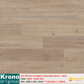 Sàn gỗ Krono Variostep Classic 5966 Khaki Oak | 8mm