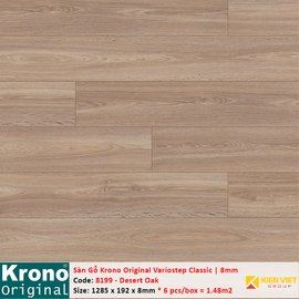 Sàn gỗ Krono Variostep Classic 8199 Desert Oak | 8mm