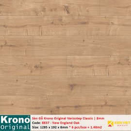 Sàn gỗ Krono Variostep Classic 8837 New England Oak | 8mm