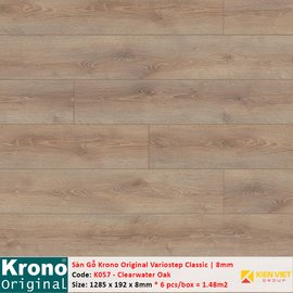 Sàn gỗ Krono Variostep Classic K057 Clearwater Oak | 8mm