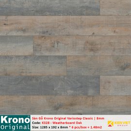 Sàn gỗ Krono Variostep Classic K328 Weatherboard Oak | 8mm