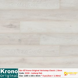 Sàn gỗ Krono Variostep Classic K336 Iceberg Oak | 8mm