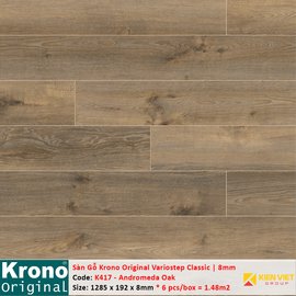 Sàn gỗ Krono Variostep Classic K417 Andromeda Oak | 8mm