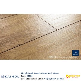 Sàn gỗ công nghiệp Kaindl AquaPro SuperMe K2214 | 12mm