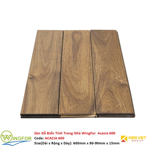 Sàn gỗ biến tính trong nhà Keo Acacia 600