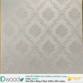 Tấm ốp tường PVC phẳng vân gỗ ID Wood ID 6024 | 6mm