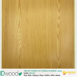 Tấm ốp tường PVC phẳng vân gỗ ID Wood ID 6401 | 6mm