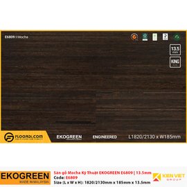 Sàn gỗ Ekofine Mocha kỹ thuật Ekogreen E6809 | 13.5mm