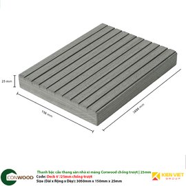 Thanh sàn/bậc cầu thang xi măng Conwood Deck 6″25 mm chống trượt