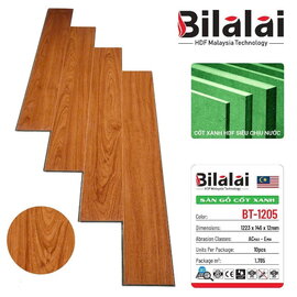 Sàn gỗ công nghiệp BILALAI cốt xanh BT-1205