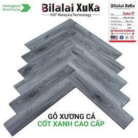 Sàn gỗ xương cá BILALAI XUKA 12mm XUKA77
