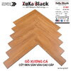 Sàn gỗ Xuka Black xương cá vân sần XC662