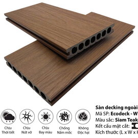 Gỗ nhựa ngoài trời Inovar Ecodeck WED1075