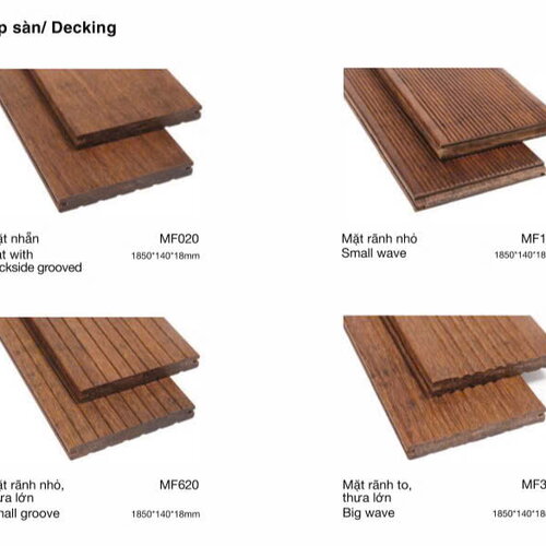 Sàn tre ngoài trời Hiyo MF320 - Màu Brown