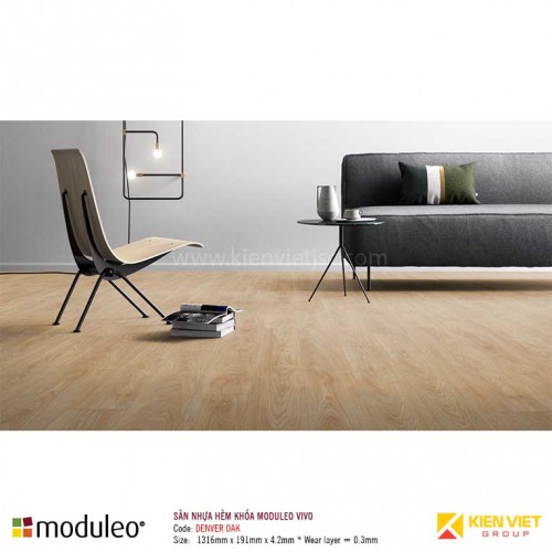 Sàn nhựa hèm khóa Mouleo Vivo Denver Oak 4.2mm