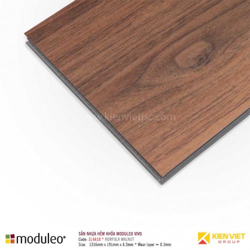 Sàn nhựa hèm khóa Mouleo Vivo Norfolk Walnut 314418 | 4.2mm